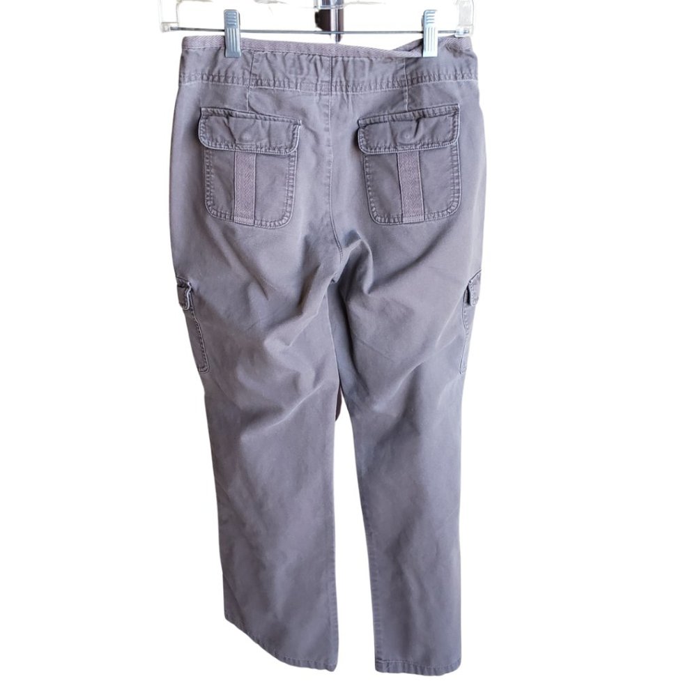 Cabela’s Casuals Women’s 6R Grey Cotton Wide‑Leg Cargo Pants | Outdoor Hiking Ut - Picture 3 of 16